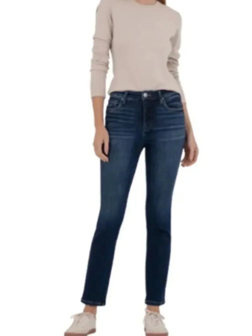 Kut from the Kloth Reese High-Rise Straight Leg Jeans, Size 14, Gently Worn